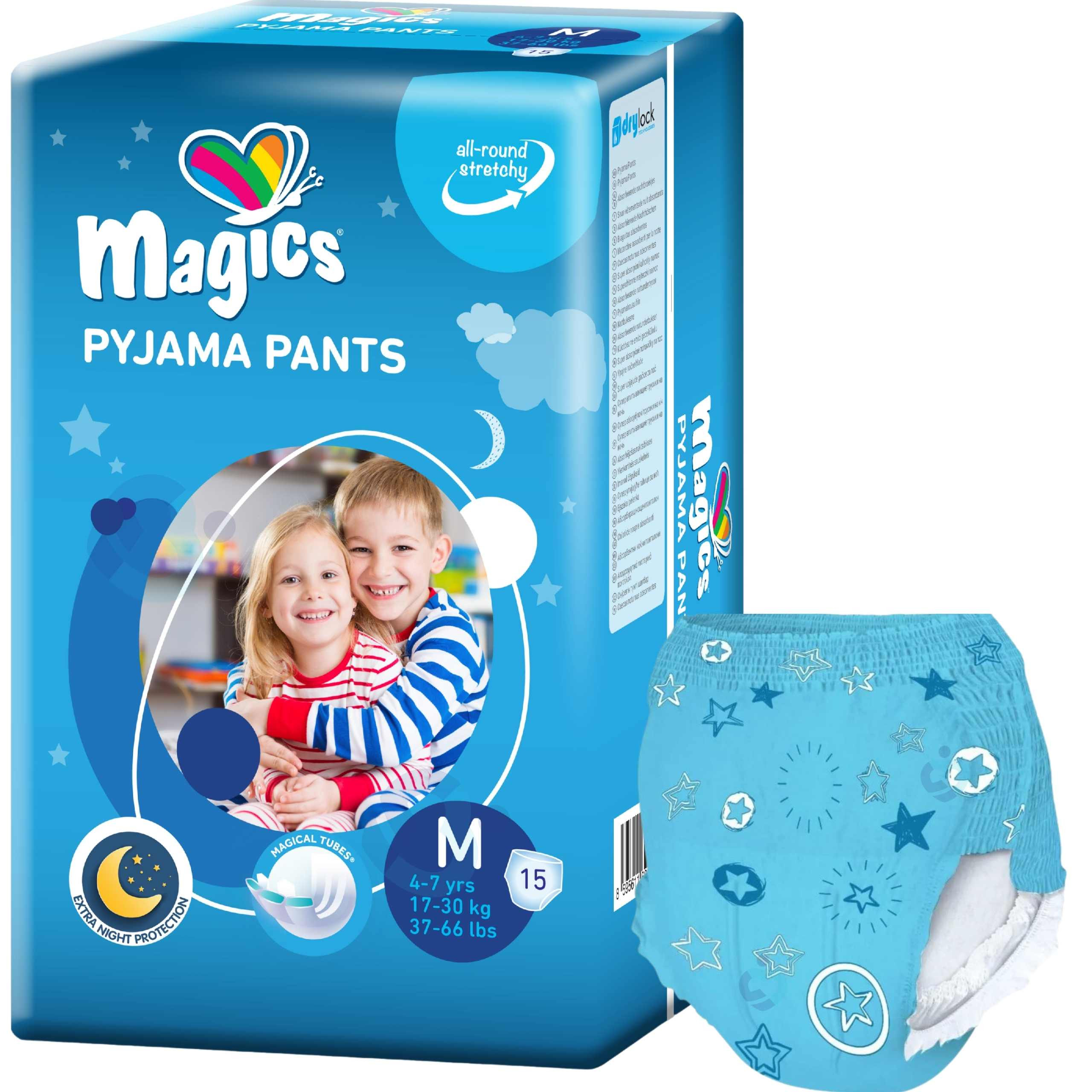 Magics Pyjama Pants 17–30 kg – chłonne majtki nocne dla dzieci 4–7 lat